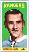 JACQUES PLANTE 1964-65 TOPPS TALLBOYS NHL HOCKEY 64-65 #68 EXMINT+      96007