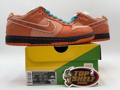 Nike Dunk Low SB Concepts Orange Lobster Used Size 8 Og Authentic Rare Skate