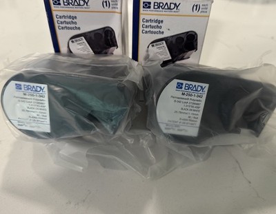 Brady M-250-1-342 PermaSleeve Polyolefin Label Cartridge BMP51 BMP53 2 Pack