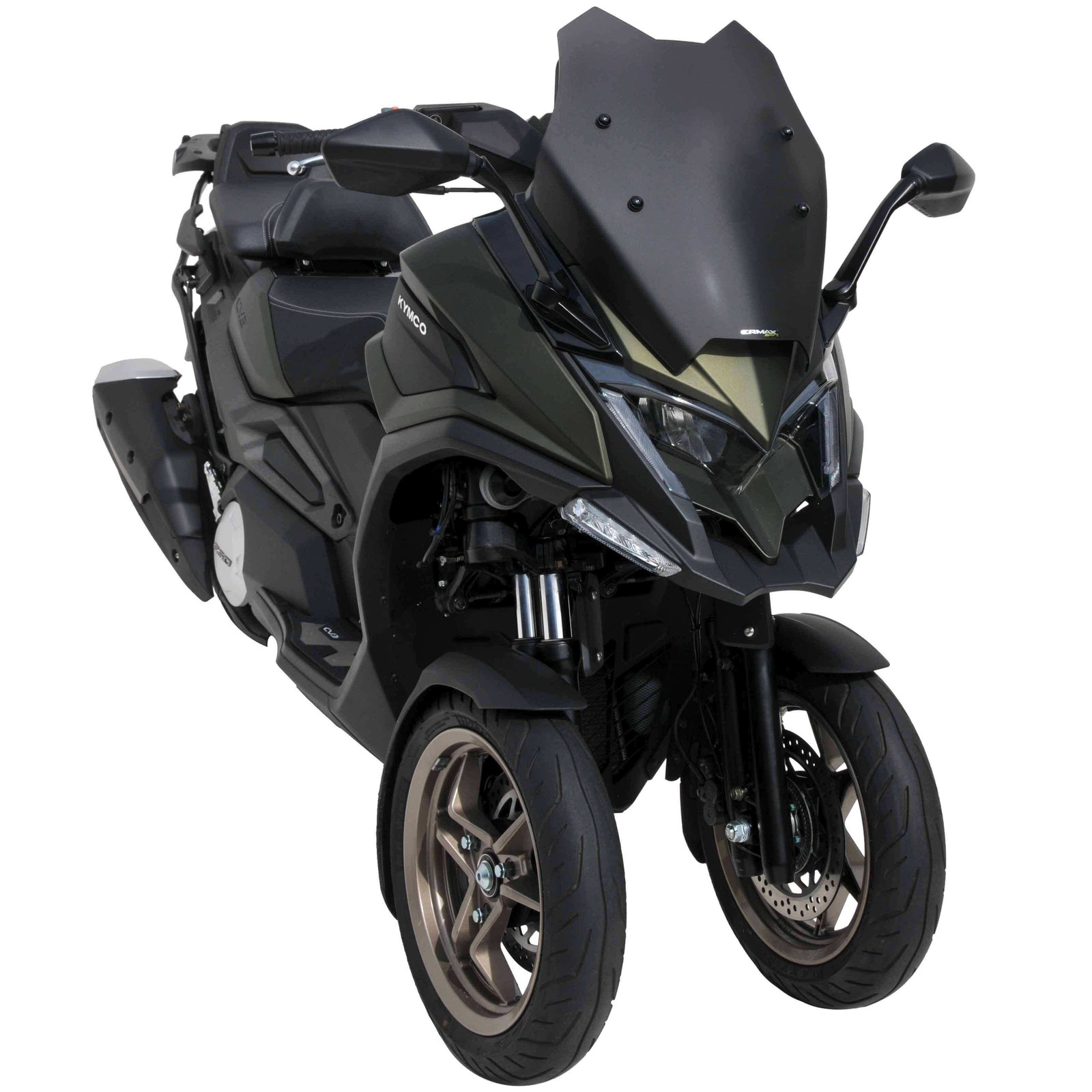 Pare-brise sport Ermax Kymco CV3 550 bulle noire pour trajets quotidiens - 2