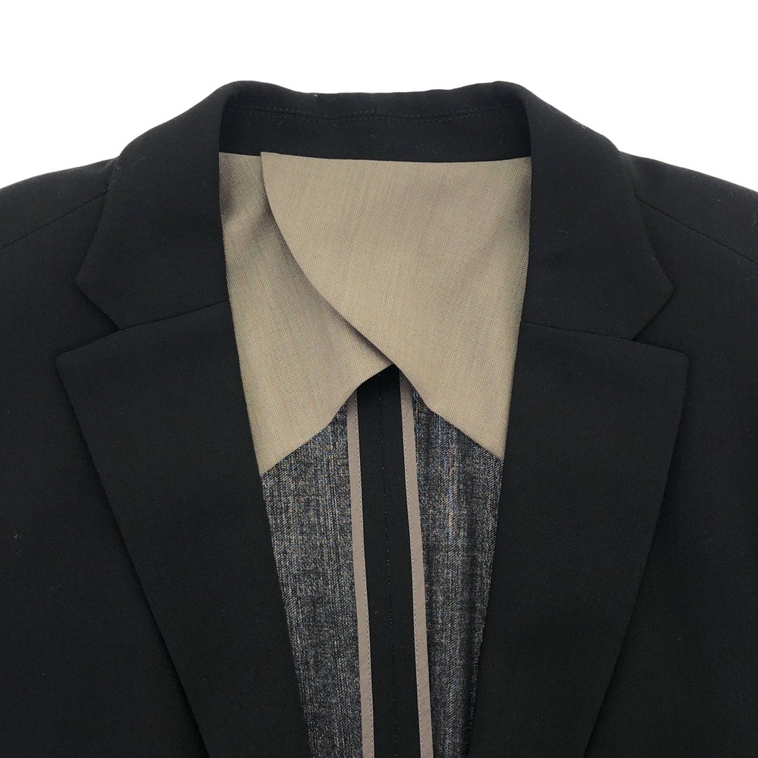 DEVOA Devore Wool 1b Tailored Jacket Black 2 Used… - image 4