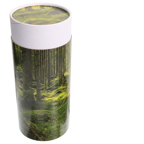 Set di 4 piccole urne per ceneri umane, mini vaso funebre per cremazione con scatola di velluto, contenitore e scatola per resti cremati (blu notte