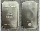 Vintage DEAK PERERA Commercial Bar 1 Troy oz.999 Fine Silver S/N-49025