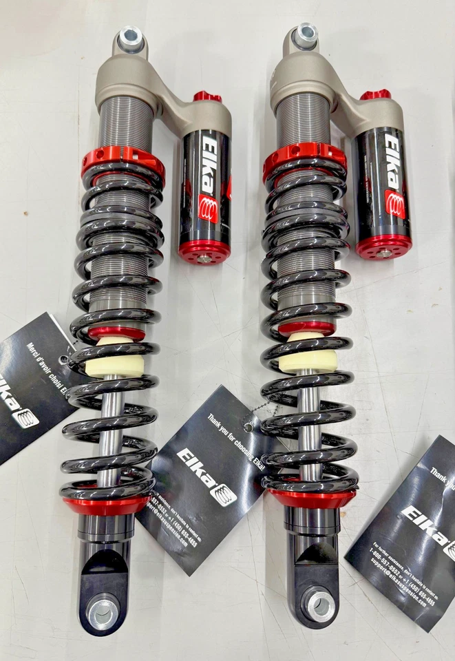 Kit de suspensión de amortiguadores delanteros y traseros Elka Stage 3 Yamaha Grizzly 700 2016+ Foto 2 de 3