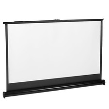 Écran de projection portable 40" 16:9 sur pied mat blanc pour bureau
