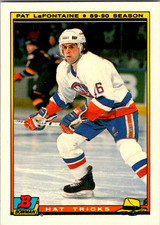 Pat Lafontaine Hat Trick 9 of 22 - 1990-91 Bowman Hockey Vintage