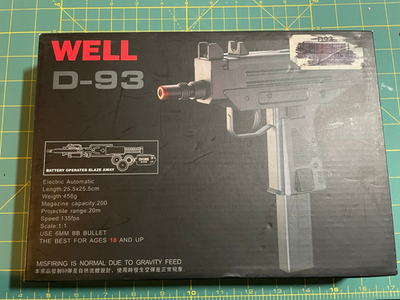 Airsoft Full Auto / Semi Auto Electric Powered Micro UZI Airsoft