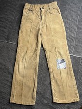 Vintage Levi s 416 1523 Tan Corduroy Pants Boys 8 Reg Straight Leg Patched USA