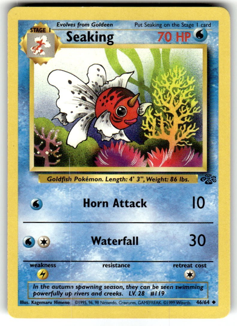 Pokemon - Jungle - Seaking 46/64 - Uncommon NM