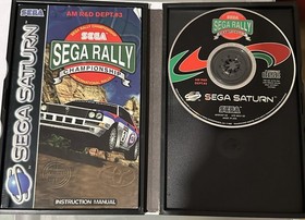 Sega Rally Championship Saturn Game Boxed with Manual Tested Working