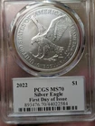 2022 American Eagle $1 PCGS MS70 First Day of Issue