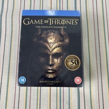 Game of Thrones: The Complete Seasons 1-5 (Box Set, Blu-Ray, HBO) NEW