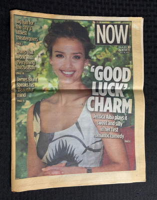 2007 Sept 16 DAILY NEWS NOW Magazine VG+ 4.5 Jessica Alba / James Blunt