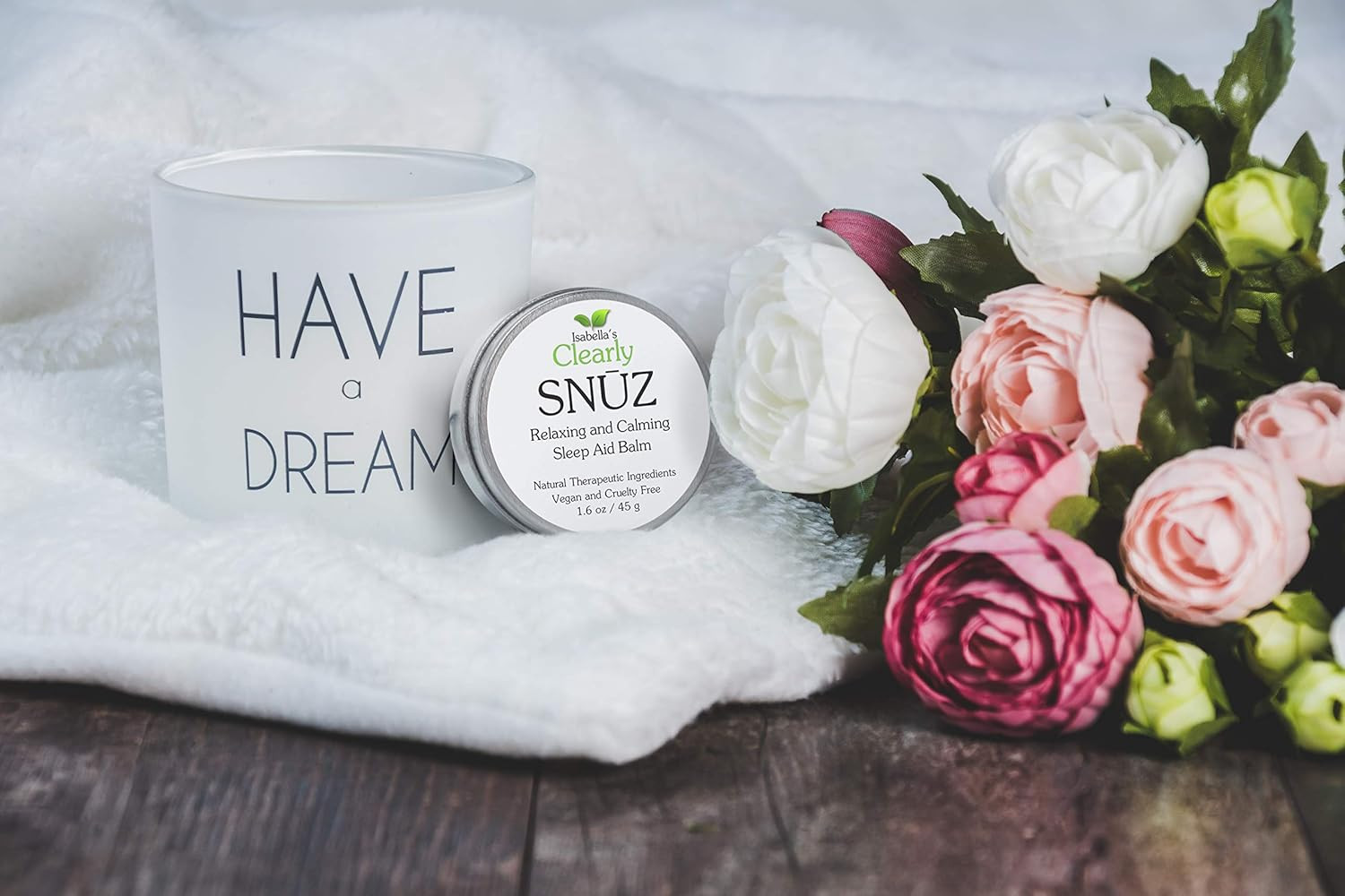 SNŪZ Natural Sleep Aid Aromatherapy Balm | Essential Oil Blend with Chamomile, C