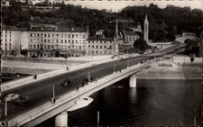 RPPC Pont Georges Clemenceau Lyon vintage postcard r686