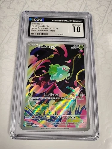 Pokémon Bulbasaur (2025) Mega Evolution 133/132 CGC 10