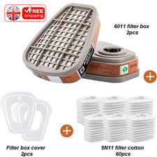 6001CN Organic Vapor Respirator Filter Box Cartridge For 7502 6200 6800 Gas Mask