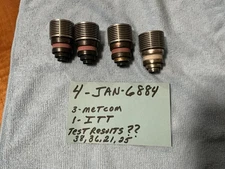 4 Metcom ITT JAN-6884 Beam Power Tube YL-1100 VINTAGE UHF MILITARY radar TESTED