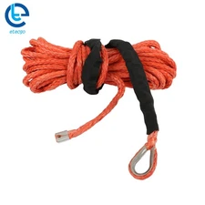 12000LBS 5/16"x50' For ATV UTV w/Sheath Synthetic Winch Rope Line Recovery Cable