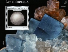 MINERALS Crystals/Stones/Rocks GEOLOGY MNH 1v-Stamp Sheet #73 (2022 Togo)