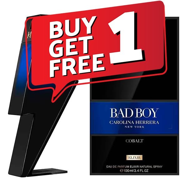 Bad Boy Cobalt Elixir by Carolina Herrera EDP Promotion: Pay for 1, get 2!