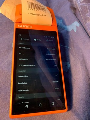 Sunmi V1s W5920 Android Wireless POS Point of Sale - NUR EINHEIT