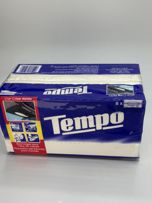 SEALED Tempo Tissues 8 PACK Car Visor Tissue REFILLS ONLY Multi Task Sheets