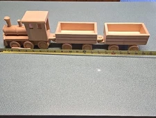 Vintage Wooden Med size Toy Train 3Piece Set 20in long