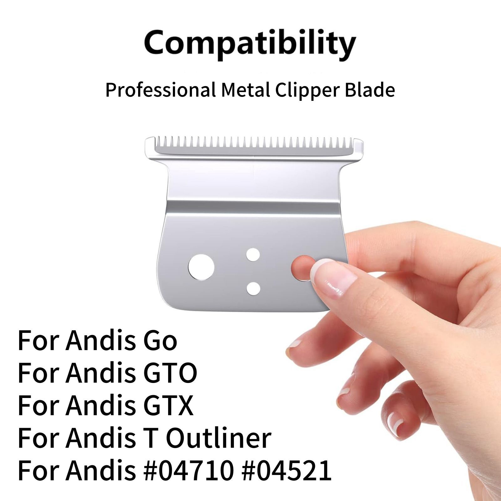 1PCS Blade Kit Replacement Clipper Trimmer Compatible For Andis T Outliner