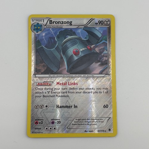 Bronzong 61/119 R Phantom Forces Reverse Holo HP Pokemon