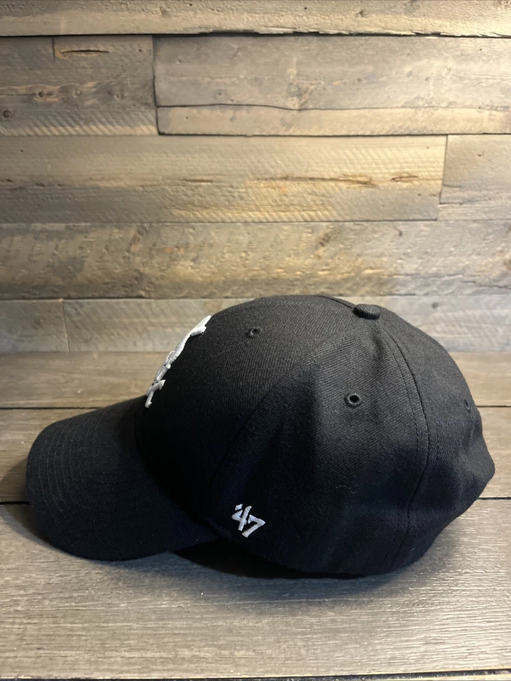 Sombrero ajustable negro de los Chicago White Sox '47 marca MVP para hombre Foto 2 de 4