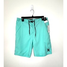 Hurley Phantom One  Only Crossdye Boardshorts Sz 30 Aqua Runs large Beach Swim