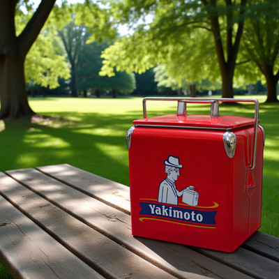 Yakimoto Portable Lunch Cooler Box 14Qt,For Backyard Garden Walks Food Storage