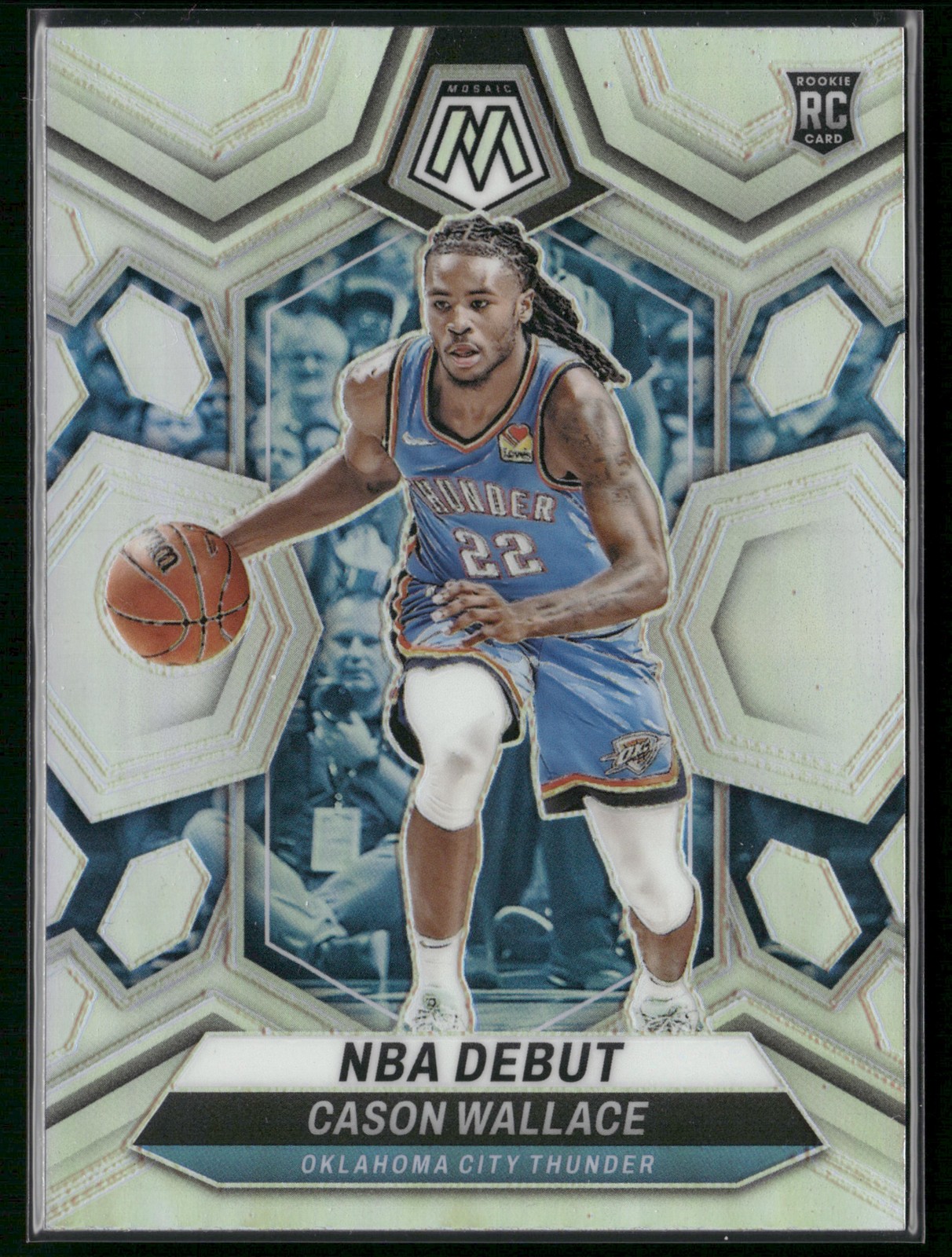 2023-24 Panini Mosaic #258 Cason Wallace Silver