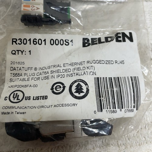 Belden R301602-000S1 Connettore Modulare RJ45 Spina Cat6a - IP20 In Confezione Sigillata - Foto 2 di 5