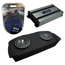 Fits 03-08 Nissan 350Z Coupe Hatch Alpine SWT-10S4 Dual 10" Sub Box & HA-A800.1