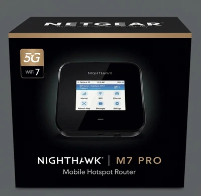 NETGEAR Nighthawk M7 Pro - 5G Mobile Hotspot WiFi 7 MR7400 Router - New Boxed