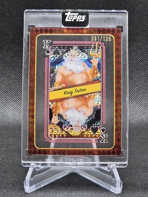 2025 Topps Disney Mint KING TRITON Playing Card - King of Spades SSP /125
