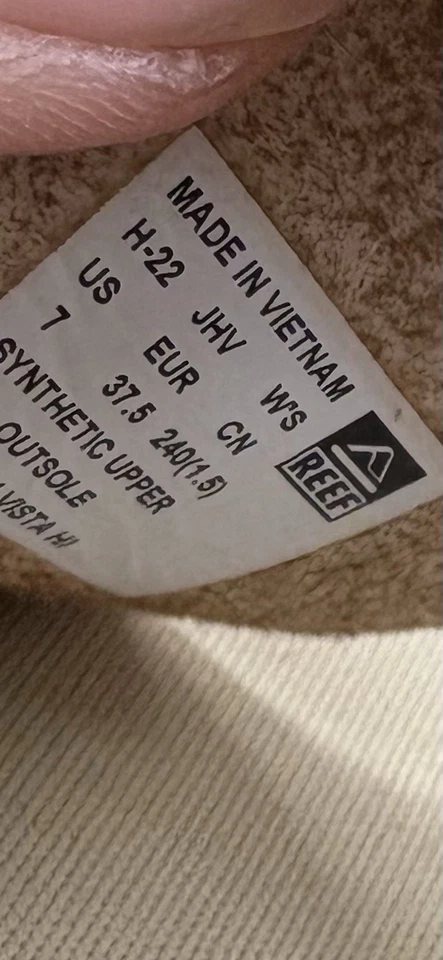 REEF CUSHION VISTA HI женские сандалии - натуральный оплетка размер 7 новый - Изображение 4 из 4