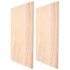 2 Pcs Plain Wood Boards for Crafting Wooden Planks Crafts Rectangle