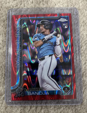 Topps 2025 Chrome Javier Sanoja Rookie wave refractor Numbered /5 #76