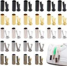50 Sets 5 Colors Shoelace Tips Alloy Head for DIY Shoe Laces Tips...