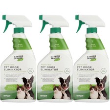 Pet Odor Eliminator Spray 22oz 3 Pack Removes Stains and Smells for Home
