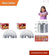 Iconic 2.75-inch Metal Slinky Toys - Creativity Family Fun Pack
