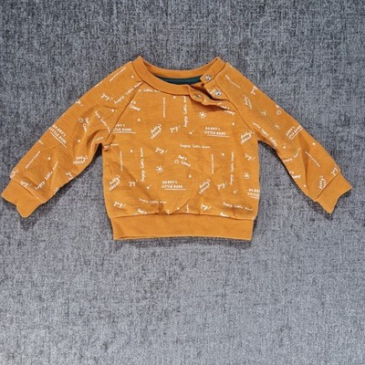  6-9 Monate Baby Pullover Orange Papas kleiner Kerl. P2P 10 Zoll.