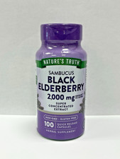 Sambucus Black Elderberry 2.000 mg Gluten free Non GMO 100 Caps