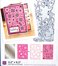 Gemini Retro Floral Create a Card Die Double Sided All New by Crafters Companion