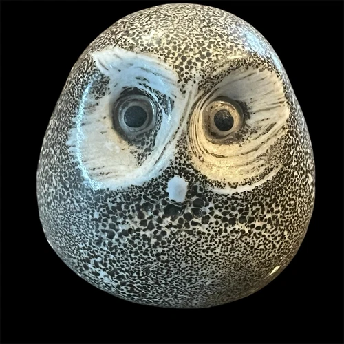 VINTAGE D.FERGUSON signed 2”OWL Pigeon FORGE POTTERY 