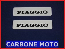 COPPIA TARGHETTE PIAGGIO IN ALLUMINIO ADESIVE TELAIO PIAGGIO CIAO PX BRAVO SI