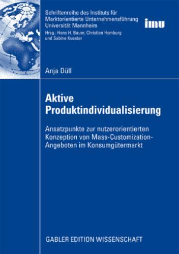 Thumbnail - Aktive Produktindividualisierung Ansatzpunkte Zur Nutzerorientierten